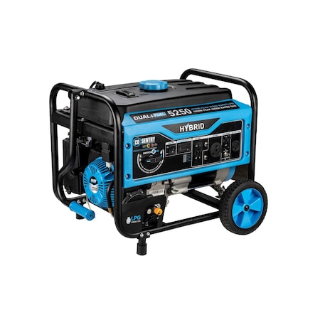 Pulsar Portable Generator, Gasoline/Liquid Propane, 4,250 W/3,850 W Rated, 5,250 W/4,750 W Surge, 120V AC PG5250BCO